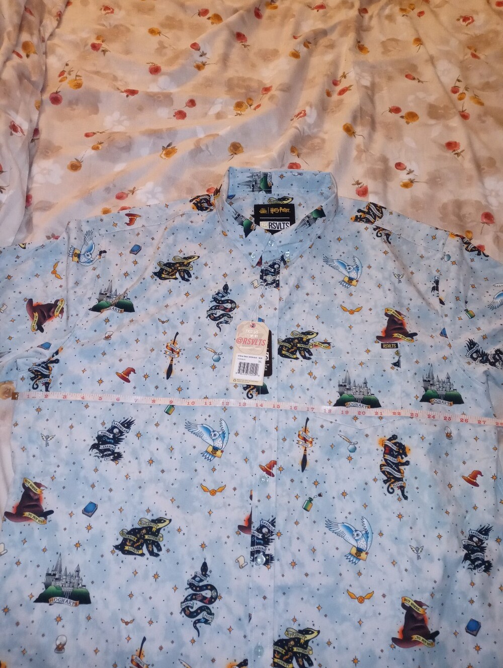 Men's RSVLTS Harry Potter Series 1 "Wizarding Ink" Short Sleeve Shirt Size 3XL - Picture 7 of 12